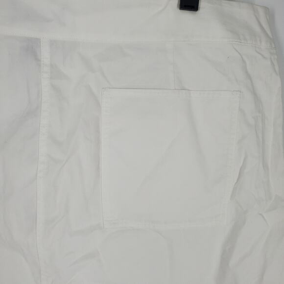 Theory White Cotton Chino Utility Skirt 18 - Picture 7 of 13